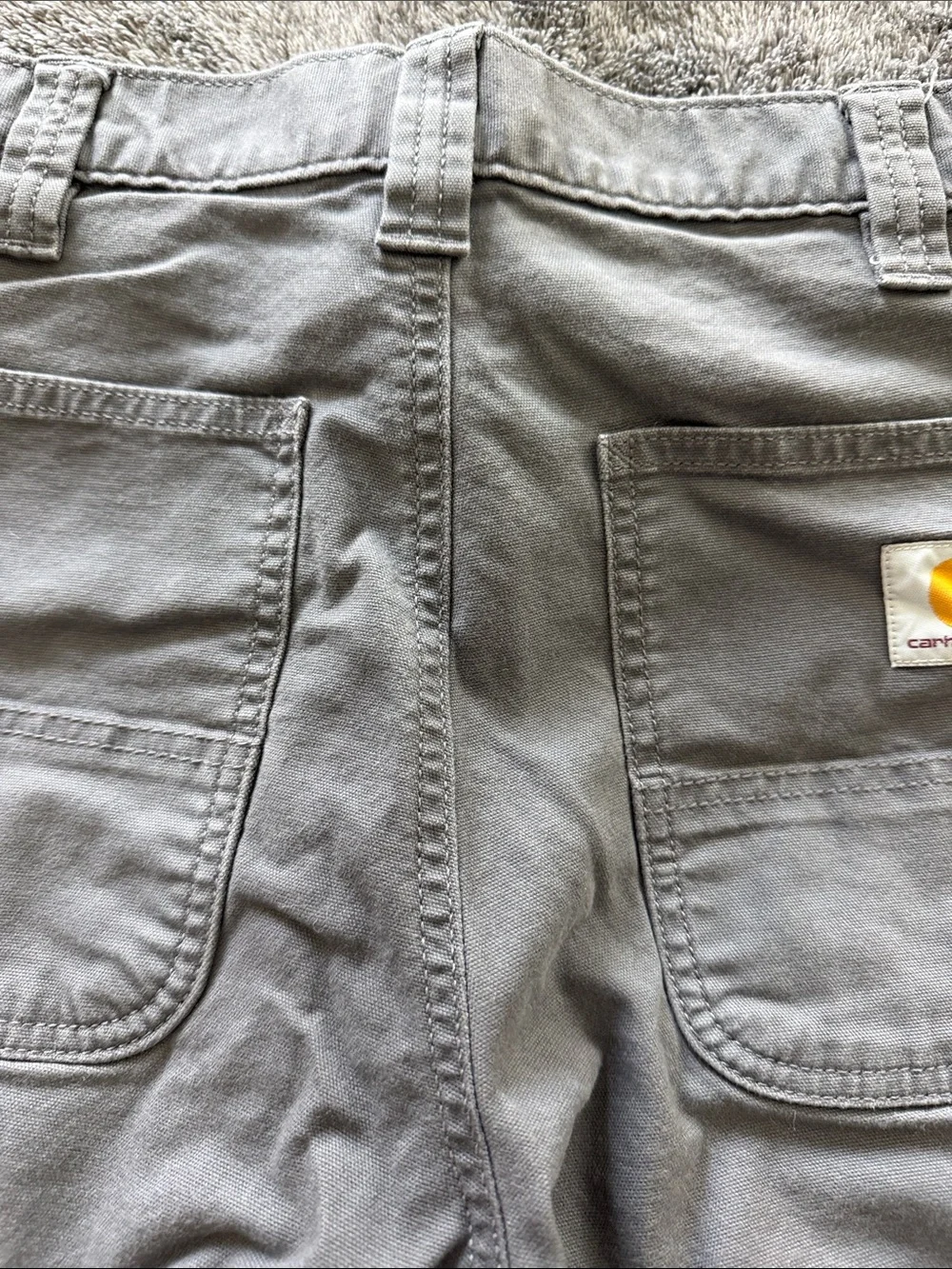 Carhartt Men's Gray Straight Cargo Pants